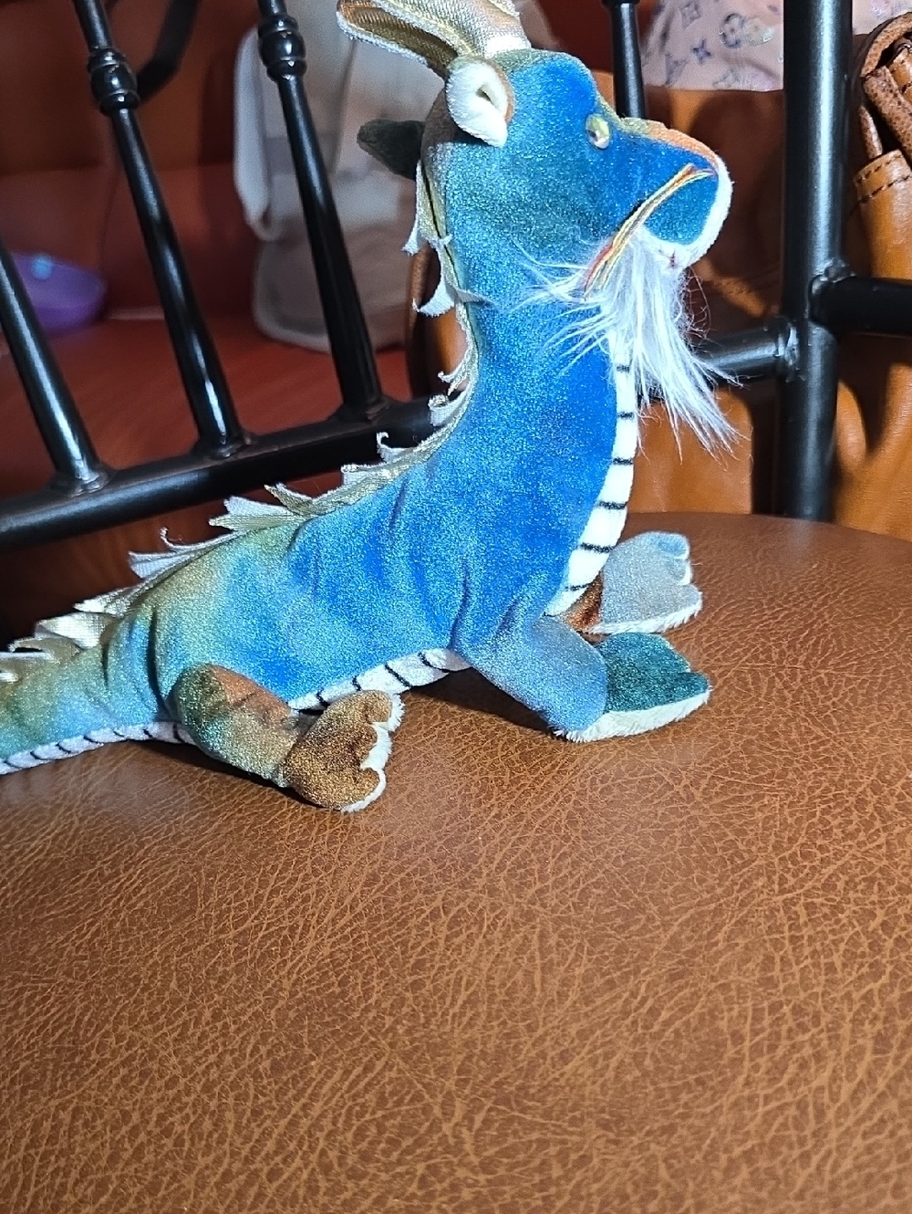 Plush Dragon Stuffed Toy - Blue/Green